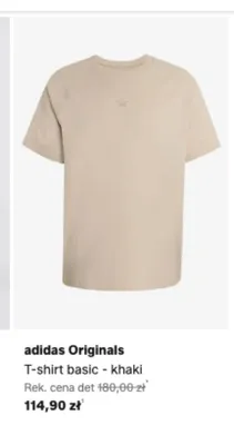T-shirt basic adidas Originals - khaki promocja w Lounge by Zalando