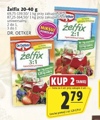 Żelfix 3:1 Dr. Oetker promocja w Prim Market