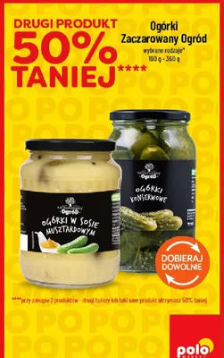 Ogórki konserwowe Zaczarowany Ogród promocja w POLOmarket