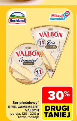 Ser pleśniowy Brie Valbon promocja w Carrefour