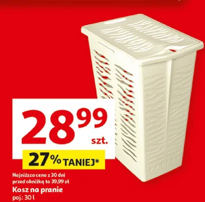 Kosz na pranie promocja w Auchan