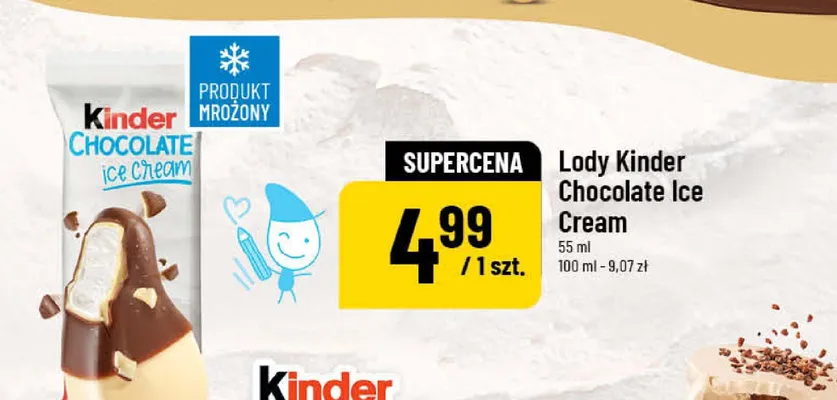 Lody Kinder Chocolate Ice Cream promocja w POLOmarket