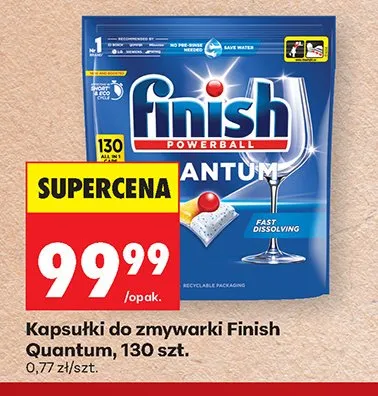 Kapsułki do zmywarki Finish Quantum All in 1 promocja w Biedronka