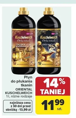 Płyn do płukania tkanin Kuschelweich Oriental promocja w Carrefour Market