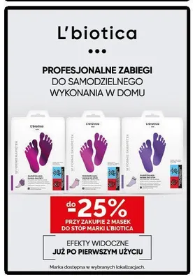 Regenerująca maska do stóp L'biotica promocja w Ziko Dermo