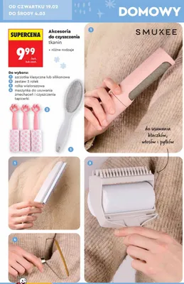 Akcesoria do czyszczenia tkanin szczotka klasyczna lub silikonowa promocja w Biedronka
