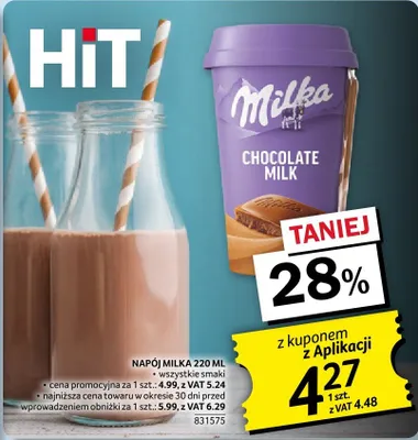 Napój mleka Milka Chocolate Milk 220 ml promocja w Selgros