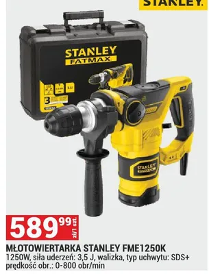 Młotowiertarka Stanley FME1250K promocja w Merkury Market