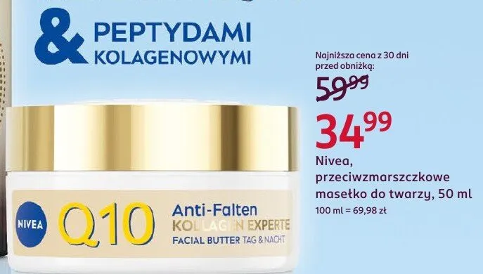 Przeciwzmarszczkowe masełko do twarzy Nivea promocja w Rossmann