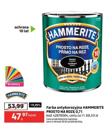 Farba antykorozyjna PROSTO NA RDZĘ promocja w Leroy Merlin