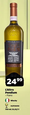 Wino białe L'Altro Pendium Fiano promocja w Netto