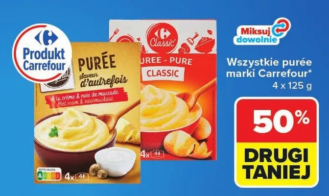 Purée marki Carrefour promocja w Carrefour Market