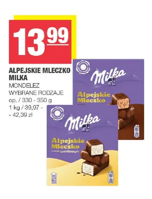 Alpejskie Mleczko Milka o smaku waniliowym promocja w SPAR