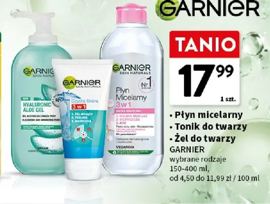 Żel do twarzy Garnier Skin Naturals promocja w Intermarche