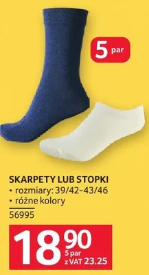 Skarpety lub Stopki promocja w Selgros