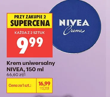 Krem uniwersalny Nivea promocja w Biedronka