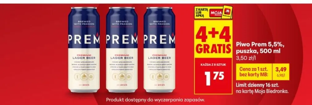 Piwo promocja w Biedronka