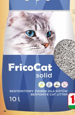 Żwirek dla kota bentonitowy FricoCat Solid promocja w Dino