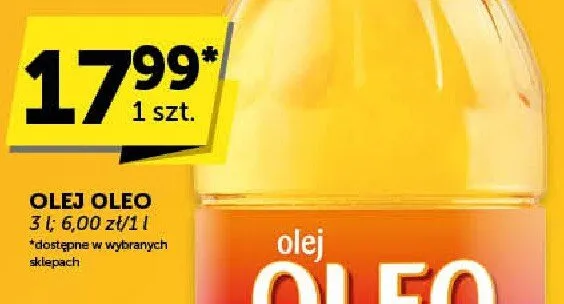 Olej Oleo promocja w Groszek