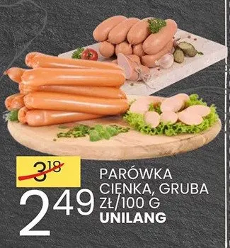 Parówka cienka, gruba promocja w Wafelek