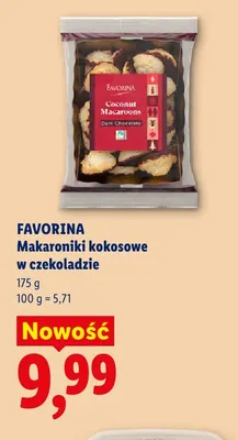 Makaroniki kokosowe w czekoladzie Favorina promocja w Lidl