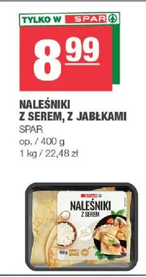 Naleśniki z serem z jabłkami Spar promocja w SPAR