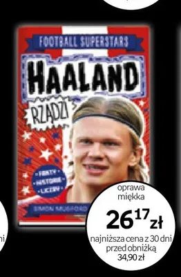 Książka Football Superstars Haaland Rządzi oprawa miękka promocja w Empik