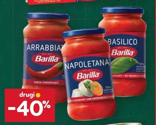 Sos pomidorowy Basilico Barilla promocja w Stokrotka