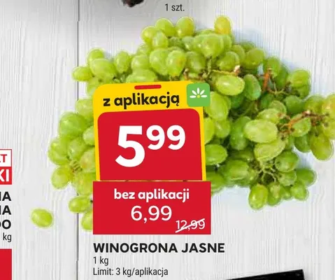 Winogrona jasne promocja w Stokrotka