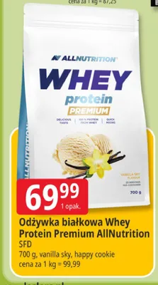 Odżywka białkowa Whey Protein Premium AllNutrition happy cookie promocja w Leclerc