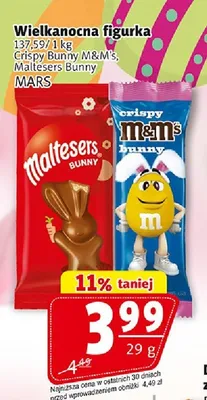 Wielkanocna figurka Crispy Bunny, M&M's, Maltesers Bunny promocja w Prim Market