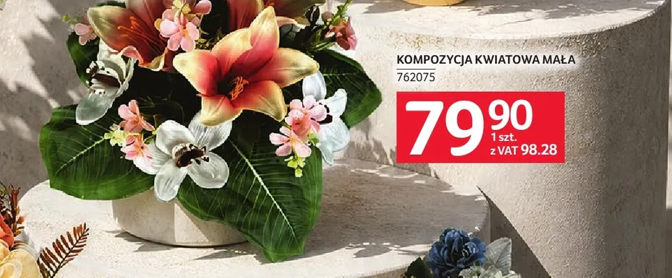 Kompozycja kwiatowa mała promocja w Selgros