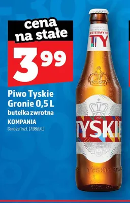 Piwo Tyskie Gronie promocja w TOPAZ