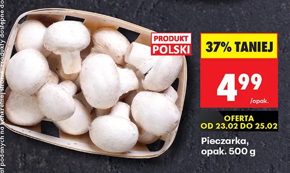 Pieczarka opak. 500 g promocja w Biedronka