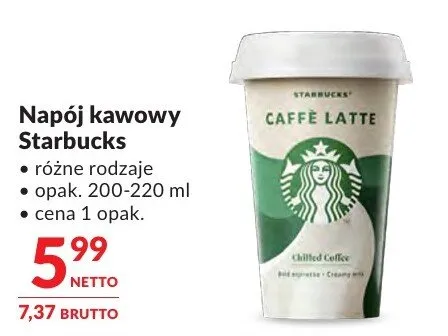 Napój kawowy Starbucks promocja w Makro