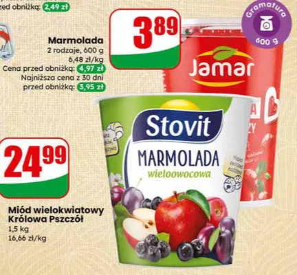 Marmolada 2 rodzaje promocja w Dino