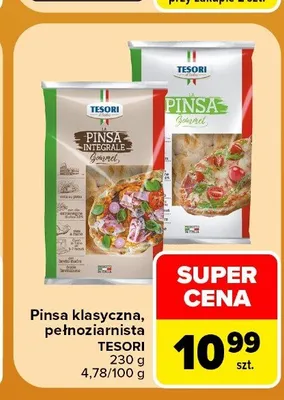 Pinsa pełnoziarnista Tesori promocja w Carrefour Market