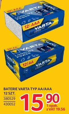 Baterie Varta typ AA/AAA 12 szt. promocja w Selgros
