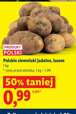 Ziemniaki jadalne luzem polskie promocja w Lidl