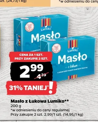 Masło z Łukowa Lumiko promocja w Netto