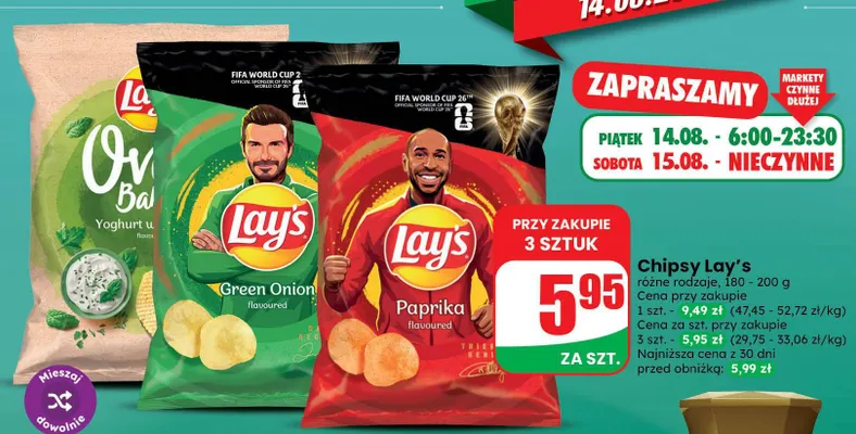 Chipsy Lay's Oven Baked jogurt z ziołami promocja w Dino
