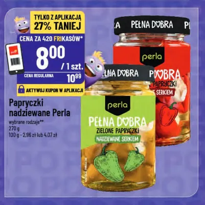 Papryczki nadziewane serkiem Perla promocja w POLOmarket