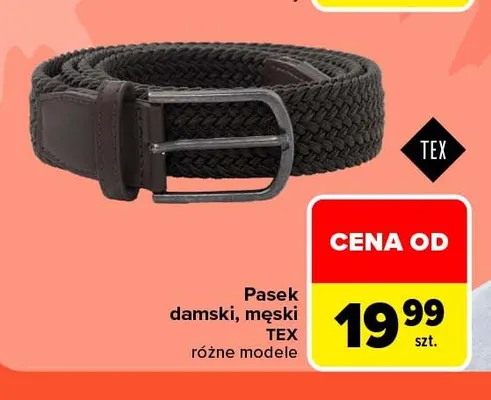 Pasek męski TEX promocja w Carrefour