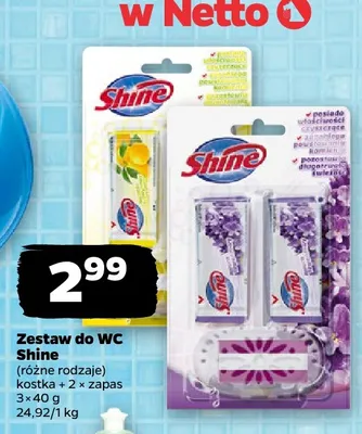 Zestaw do WC Shine promocja w Netto