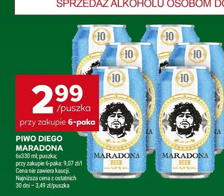Piwo Diego Maradona promocja w Stokrotka