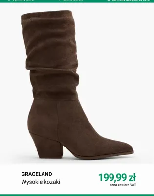 Wysokie kozaki Graceland promocja w Deichmann