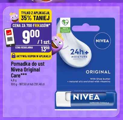 Pomadka do ust Nivea Original Care promocja w POLOmarket