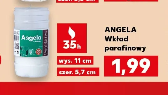 Wkład parafinowy Angela promocja w Kaufland
