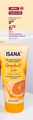 Żel pod prysznic z peelingiem Isana Grapefruit Love promocja w Rossmann