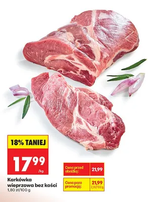 Karkówka wieprzowa bez kości promocja w Biedronka